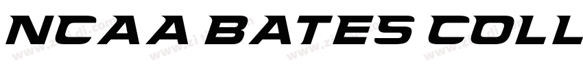 NCAA Bates College B字体转换